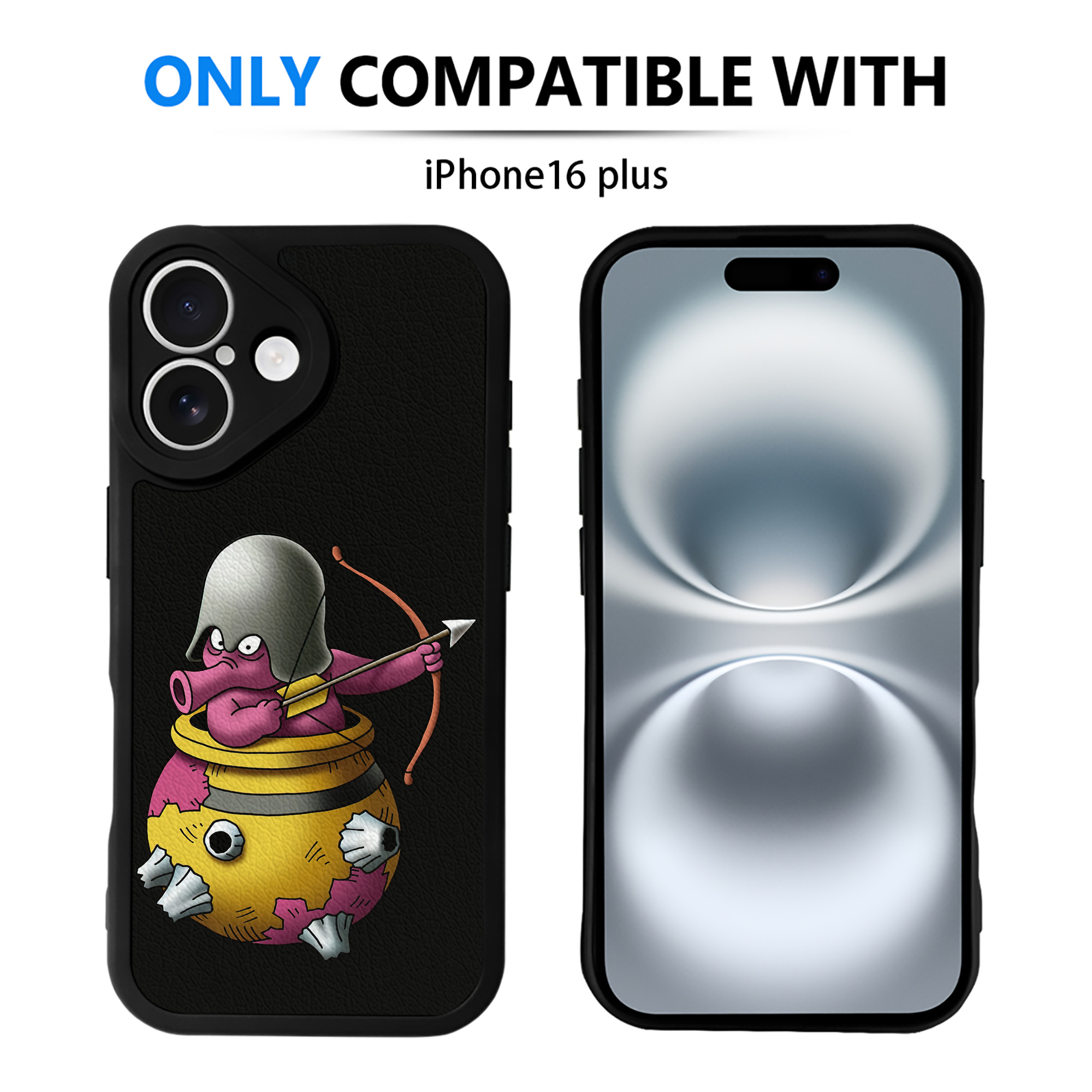 （画像用） ドラゴンクエスト Doragon Kuesuto Dragon Quest 【iPhone 16シリーズ対応】シリコンスマホケース（レザー調） 材質：シリコン